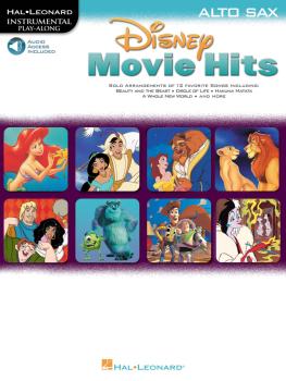 Disney Movie Hits for Alto Sax: Play Along with a Full Symphony Orches (HL-00841422)