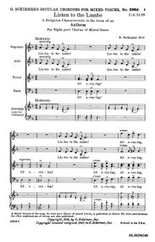Listen to the Lambs (SSAATTBB a cappella) (HL-50296340)