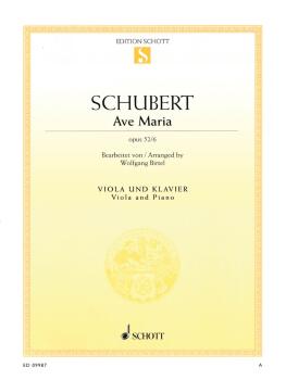 Ave Maria Op. 52, No. 6 (arranged for Viola and Piano) (HL-49044213)