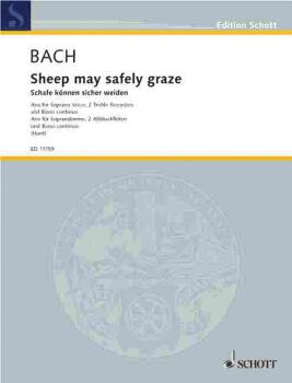 Sheep May Safely Graze (BWV 208): Aria from Birthday Cantata No. 208 S (HL-49002938)