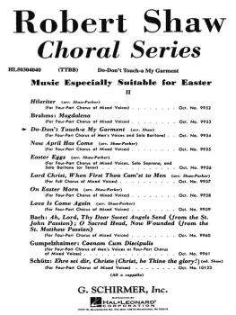 Don't Touch-A My Garment: TTBB a cappella with solo baritone (HL-50304040)