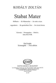 Stabat Mater (for Male and Mixed Voices) (HL-50511052)