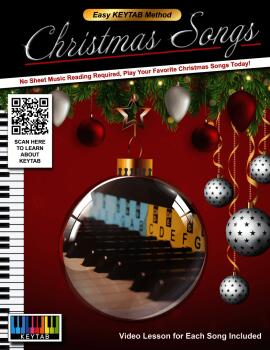 Christmas Songs: Easy KEYTAB Method Video Lessons for Each Song Includ (HL-01778358)