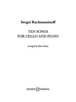 Ten Songs (Cello and Piano) (HL-48025314)