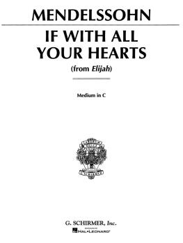 If With All Your Hearts (from Elijah) (Medium Voice) (HL-50285180)