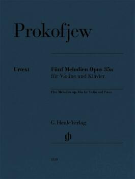 Five Melodies Op. 35a: Violin and Piano Marked and Unmarked String Par (HL-51481539)