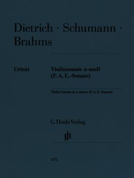 Violin Sonata in a Minor (F.A.E. Sonata): Brahms - Dietrich - Schumann (HL-51481572)