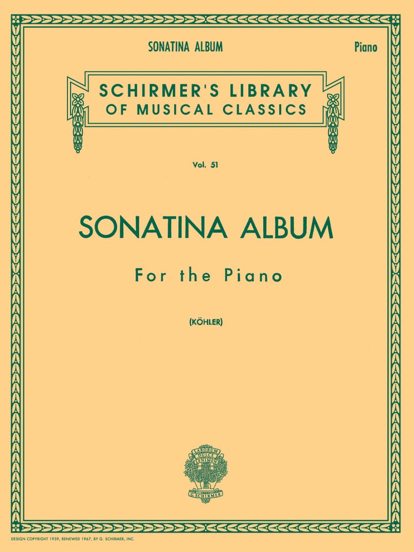 Schirmer Library of Classics Volume 51 (Piano Solo)