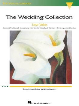 The Wedding Collection: The Vocal Library Low Voice (HL-00000444)