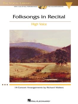 Folksongs in Recital - 14 Concert Arrangements (High Voice) (HL-00000473)