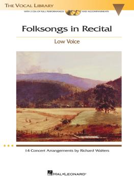 Folksongs in Recital - 14 Concert Arrangements (Low Voice) (HL-00000474)
