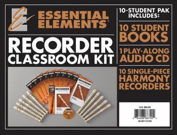 Essential Elements for Recorder Classroom Kit: Includes 10 Student Boo (HL-00113155)