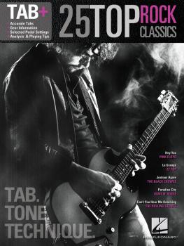 25 Top Rock Classics - Tab. Tone. Technique. (Tab+) (HL-00120976)