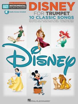 Disney - 10 Classic Songs: Trumpet Easy Instrumental Play-Along Book w (HL-00122188)