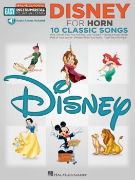 Disney: Horn Easy Instrumental Play-Along Book with Online Audio Track (HL-00122189)