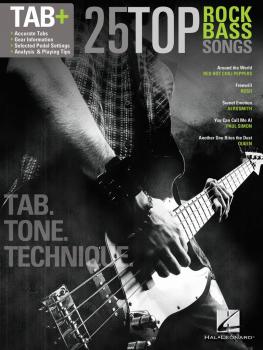 25 Top Rock Bass Songs: Tab. Tone. Technique. (HL-00125929)