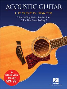 Acoustic Guitar Lesson Pack: 5 Best-Selling Guitar Publications in One (HL-00131554)