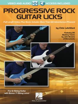 Progressive Rock Guitar Licks (Featuring 20 Backing Tracks by John Bro (HL-00142325)
