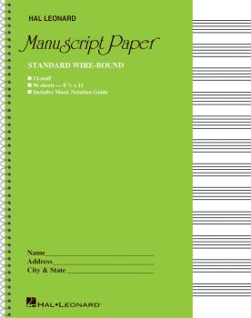 Standard Wirebound Manuscript Paper (Green Cover) (HL-00210005)
