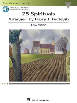 25 Spirituals Arranged by Harry T. Burleigh (With a CD of Recorded Pia (HL-00230111)