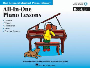 All-In-One Piano Lessons Book B: Book with Audio and MIDI Access Inclu (HL-00296776)