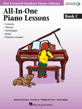 All-in-One Piano Lessons Book C: Book with Audio and MIDI Access Inclu (HL-00296851)