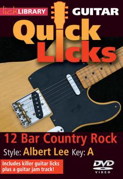 12-Bar Country Rock - Quick Licks: Style: Albert Lee; Key: A (HL-00393132)