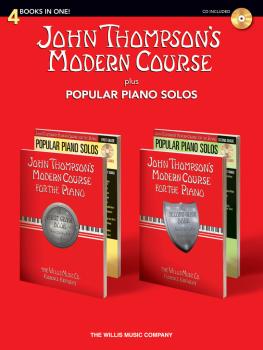 John Thompson's Modern Course plus Popular Piano Solos (4 Books in One (HL-00416865)