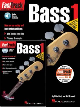 FastTrack Bass Method Starter Pack: Book/Online Audio/DVD Pack (HL-00696404)