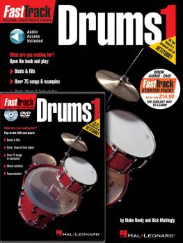 FastTrack Drums Method Starter Pack: Book/Online Audio/DVD Pack (HL-00696405)