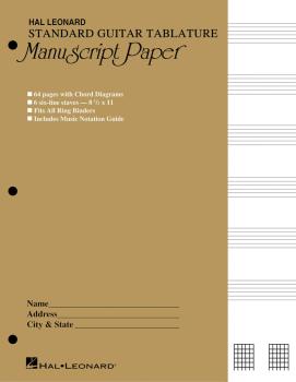 Guitar Tablature Manuscript Paper - Standard (Manuscript Paper) (HL-00704356)