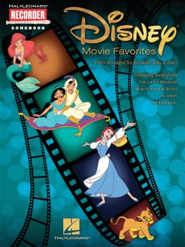 Disney Movie Favorites: 9 Hits Arranged for Recorder Solo or Duet (HL-00710409)
