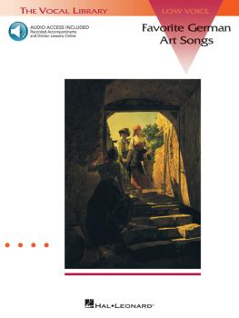 Favorite German Art Songs: Low Voice - Book/Online Audio: The Vocal Li (HL-00740049)