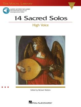 14 Sacred Solos: The Vocal Library High Voice (HL-00740292)