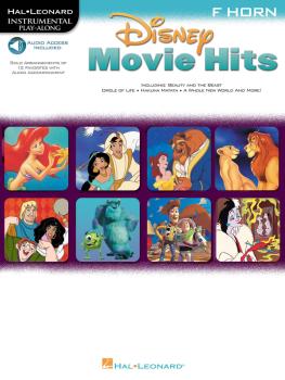 Disney Movie Hits for French Horn: Play Along with a Full Symphony Orc (HL-00841424)