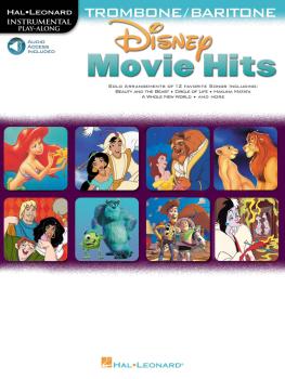 Disney Movie Hits for Trombone/Baritone B.C.: Play Along with a Full S (HL-00841425)