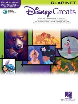 Disney Greats (for Clarinet Instrumental Play-Along Pack) (HL-00841935)