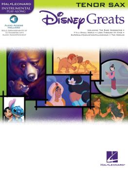 Disney Greats (for Tenor Sax Instrumental Play-Along Pack) (HL-00841937)