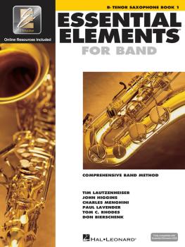 Essential Elements for Band - Bb Tenor Saxophone Book 1 with EEi (HL-00862573)