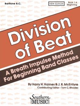 Division of Beat (D.O.B.), Book 1A (Baritone B.C.) (HL-03770454)