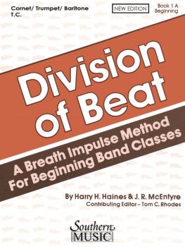 Division of Beat (D.O.B.), Book 1A: Trumpet/Cornet/Baritone T.C. (HL-03770458)