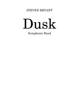 Dusk (Score and Parts) (HL-04002254)