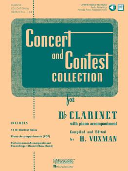 Concert and Contest Collection for Bb Clarinet: Solo Book with Online  (HL-04002511)