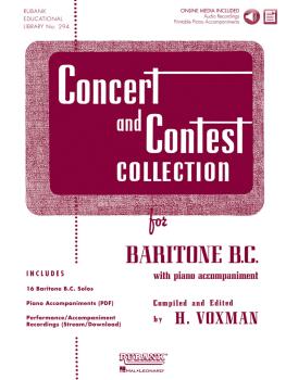 Concert and Contest Collection for Baritone B.C.: Solo Book with Onlin (HL-04470007)