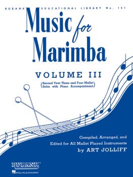 Music for Marimba - Volume III: Intermediate 3- and 4-Mallet Solos wit (HL-04471160)