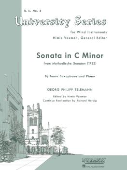 Sonata in C Minor (from Methodische Sonaten): Tenor Saxophone Solo wit (HL-04471910)