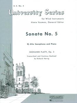 Sonata No. 5: Alto Saxophone Solo with Piano - Grade 4 (HL-04471920)