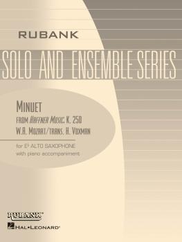 Minuet (from Haffner Music, K. 250): Alto Saxophone Solo with Piano -  (HL-04477504)