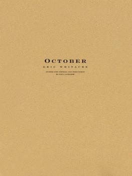 October - String Orchestra (HL-04490700)