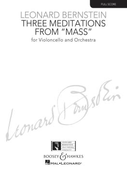 Three Meditations from Mass (for Violoncello and Orchestra) (HL-48001270)